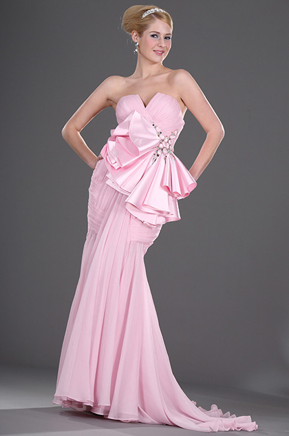 Fantastique Rose Pale Robe de Soiree Longue