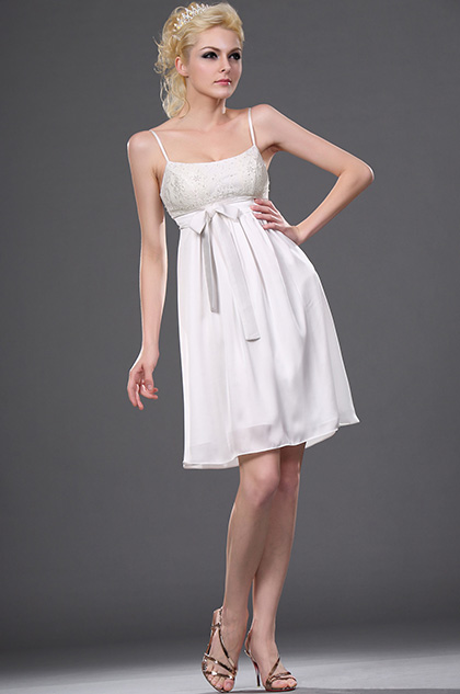 New Appealing White Cocktail Dress