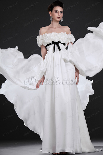 New Elegant Off-shoulder Prom Gown