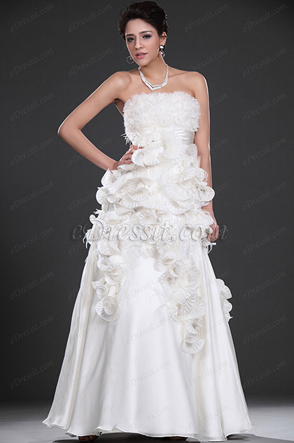 New Style Strapless Prom Gown Wedding Gown