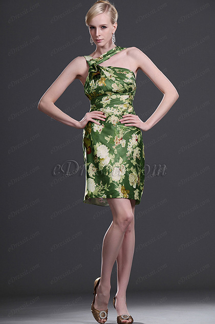 Neu Einfältig Floral Party Abendkleid