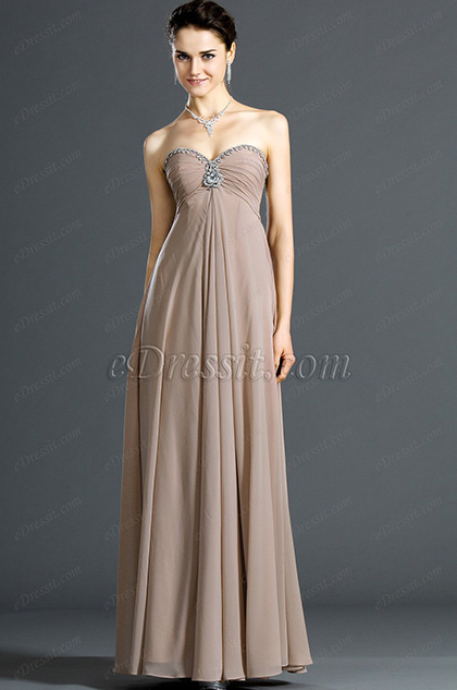 Sweetheart Strapless Evening Dress