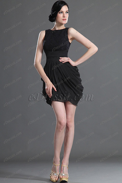 Sleeveless Black Fabulous Cocktail Dress