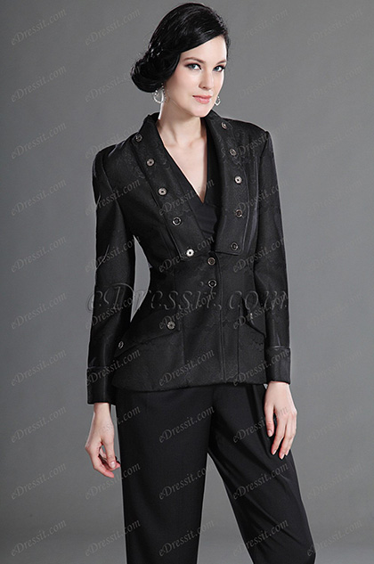 Designed with Fashion Lapel Wear to Work Jacket