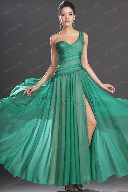 Gorgeous Single Shoulder Evening Dress