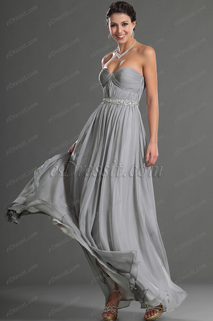 Sweety heart Neckline Evening Dress