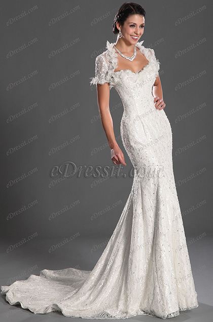 New Gorgeous Sweety heart Strapless Wedding Dress