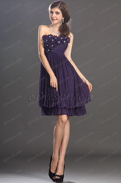 New Strapless Sweety Cocktail Dress Party Dress