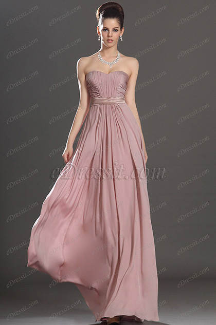 New Adorable Strapless Evening Dress