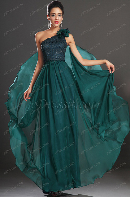 New Arrivals One Shoulder Fabulous Evening Dress