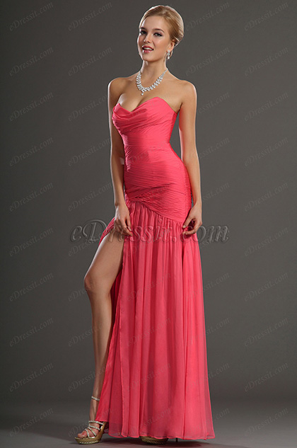 New Stunning Sexy Strapless Evening Dress