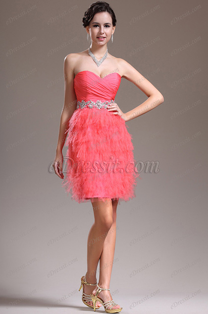 New Stunning Strapless Cocktail Dress Party Dress