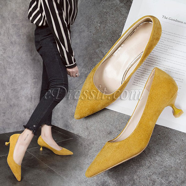 Zapatos de punta cerrada para mujer