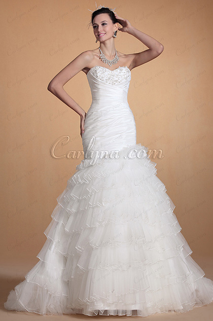 Graceful Sweetheart Mermaid Wedding Gown