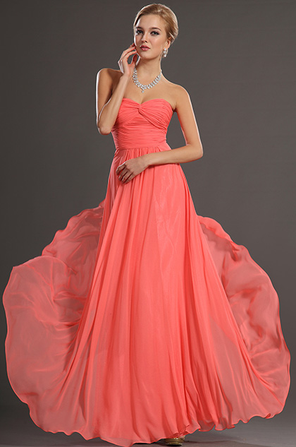 Strapless Long Evening Dress Prom Ball Gown