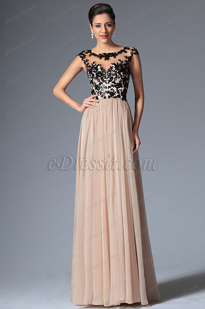 Round Neckline Stylish Evening Dress Prom Dress