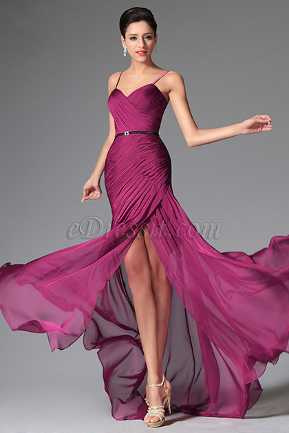 Simple Spaghetti Straps Evening Dress Bridesmaid Dress