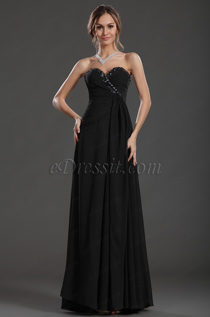 Strapless Long Evening Dress Prom Ball Gown