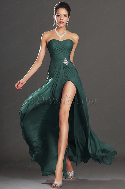 Sweetheart Neck Green Evening Dress Prom Dress