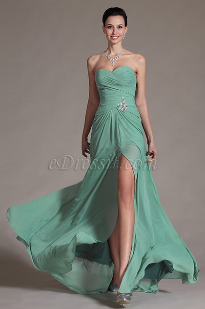 2014 New Charming Sweetheart Neckline Evening Dress Prom Gown