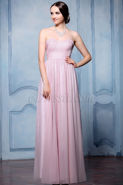 A Linie Lila Herz Ausschnitt Abendkleid