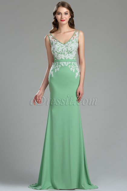 Beautiful Green Lace Quinceanera Spring Dress