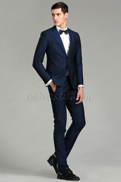 Navy Blue Custom Men Suits Classic Suits