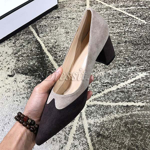 Women Simple Toe Closed Pointy Shoes