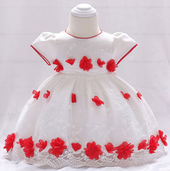 Lovely Princess Handmade Flower Baby Dress