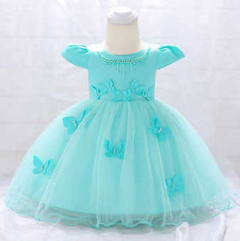 Cap Sleeves Tulle Baby Dress