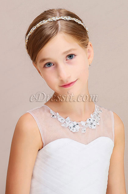 Brillant Cerceau de cheveux à Perles pour Fille