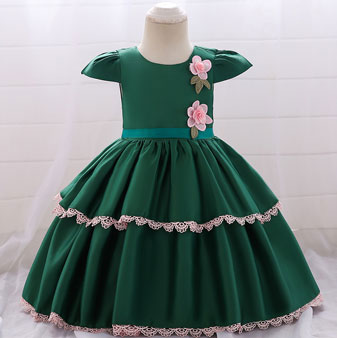 Empire Short Sleeves Baby Dress