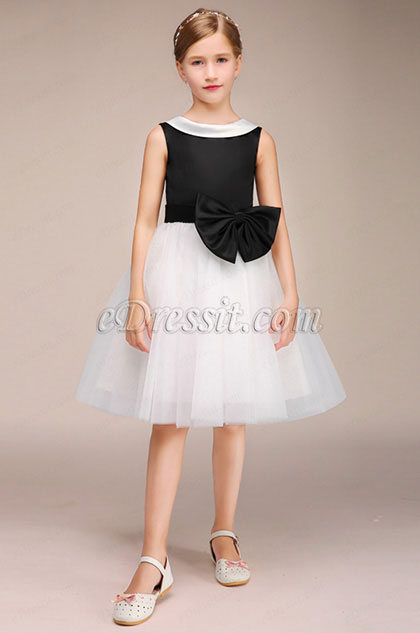 Short Girl Wedding Flower Girl Dress