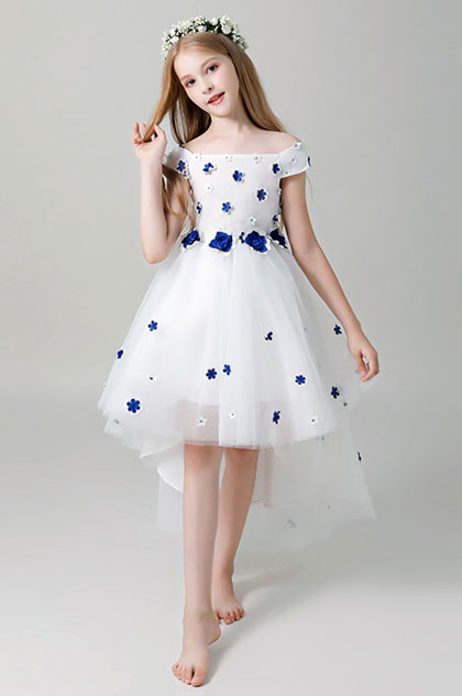 Lovely Off Shoulder Flower Girl Dress