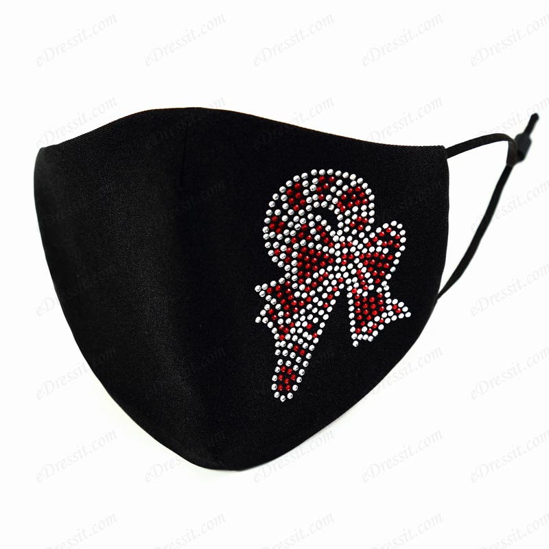 Christmas Preotective Reusable Washable Cloth Face Mask with Beads