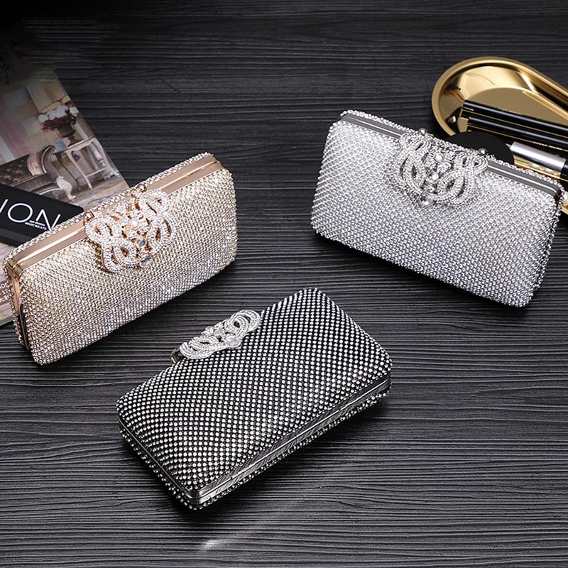 New Women Crystal Purse Wedding Party Handbag