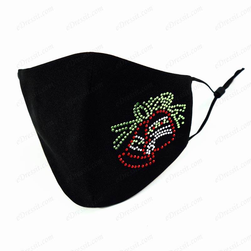 Fashion Masks Christmas Dust Proof Face Mask with Handmade Beads