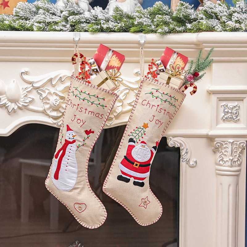 Cute Candy Socks Sant Claus Long Christmas Socks