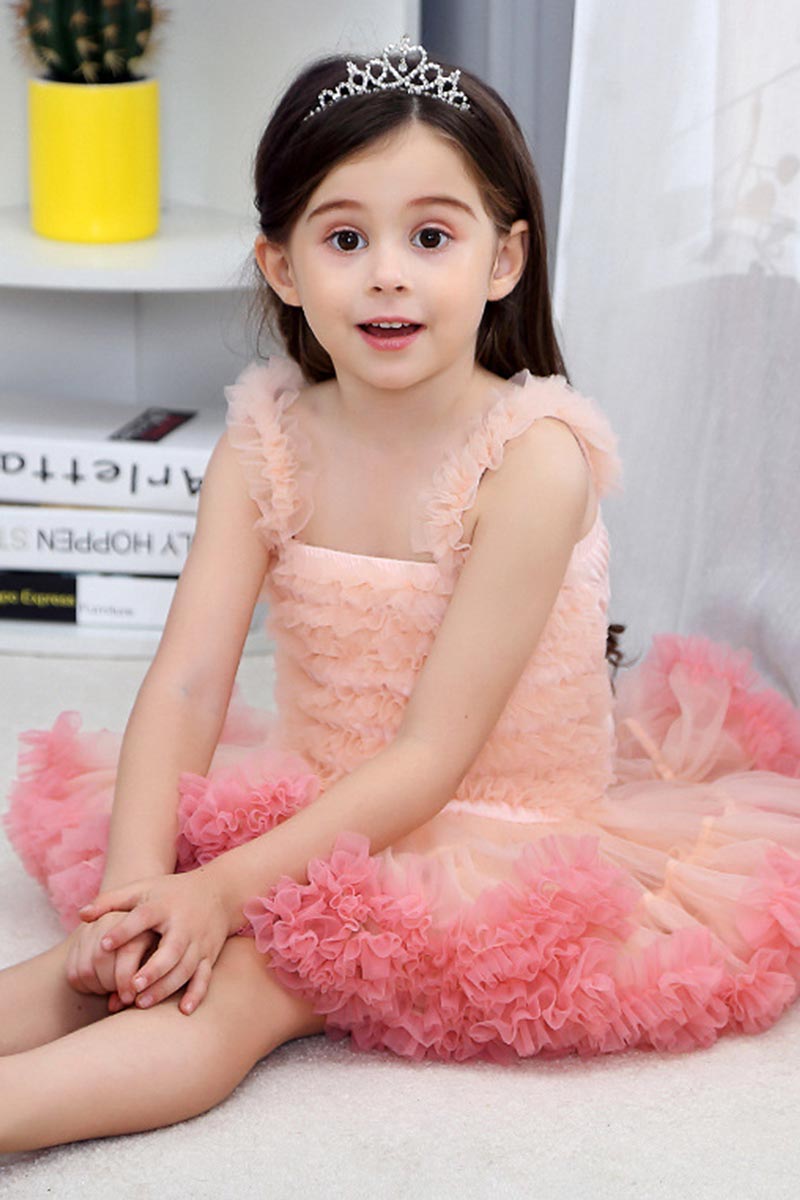 Prinzessin Tutu Kleid Geburtstagsfeier Tüll Mädchen Kleid