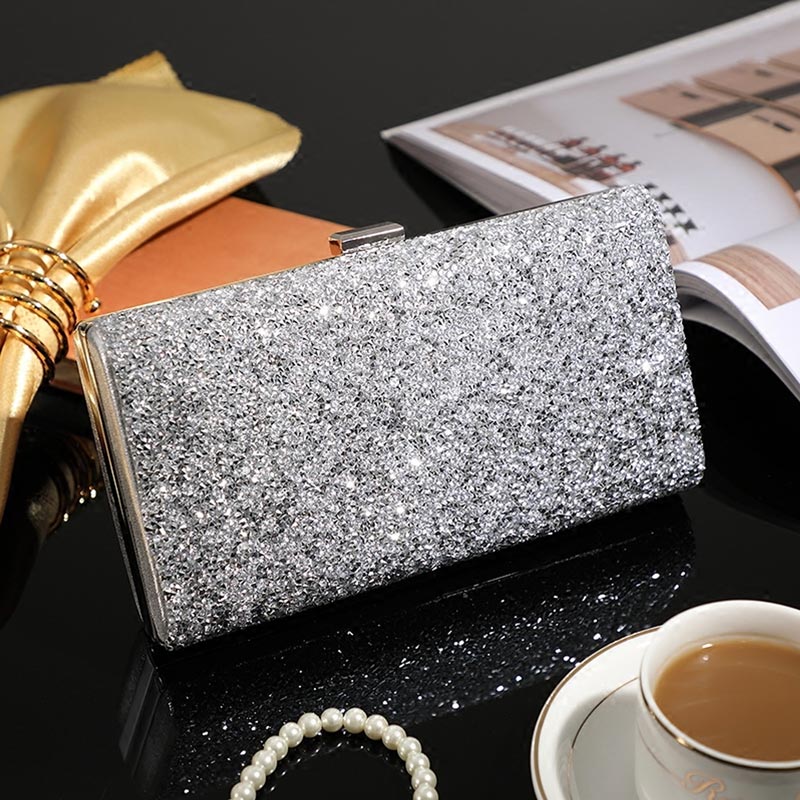 Women's Envelope Rhinestone Evening Clutch Bag