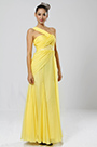 Stunning Beaded Single Shoulder Evening Dress