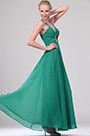 Verte Robe de Soiree Longue Sans Manches