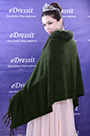Deep Green Shawl/Wrapa/Bolero