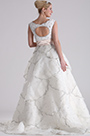 White Beades Prom Gown