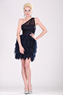 Dunkelblau Partykleid Cocktail Kleid