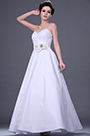 New Strapless Wedding Gown with Satin Rose Belt