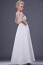 New Single Shoulder Beaded Evening Dress Gown