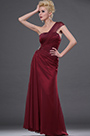 Stylish One Shoulder Beaded Evening Dress