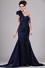 One Shoulder Pleated Evening Gown