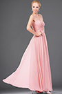 strapless pink evening dress